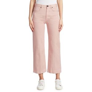 Rag & Bone Justine High Waist Wide Leg Pink Jeans